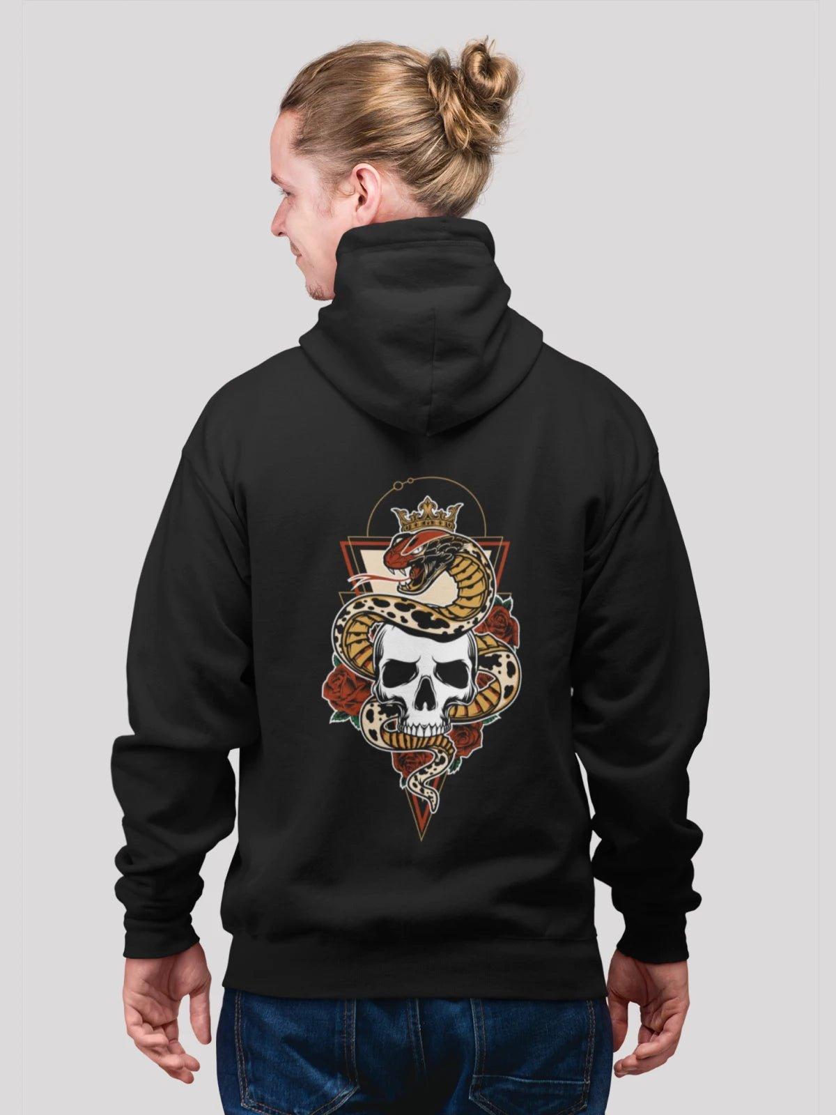 hoodie pastel -Skull Black Men's Hoodie