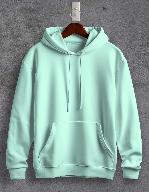 hoodie custom print -Mint Plain Unisex Hoodie For Men/Women