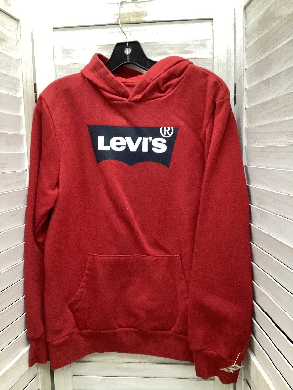 Sweatshirts discount -Sweatshirt Hoodie By Levis In Red, Size: Xl