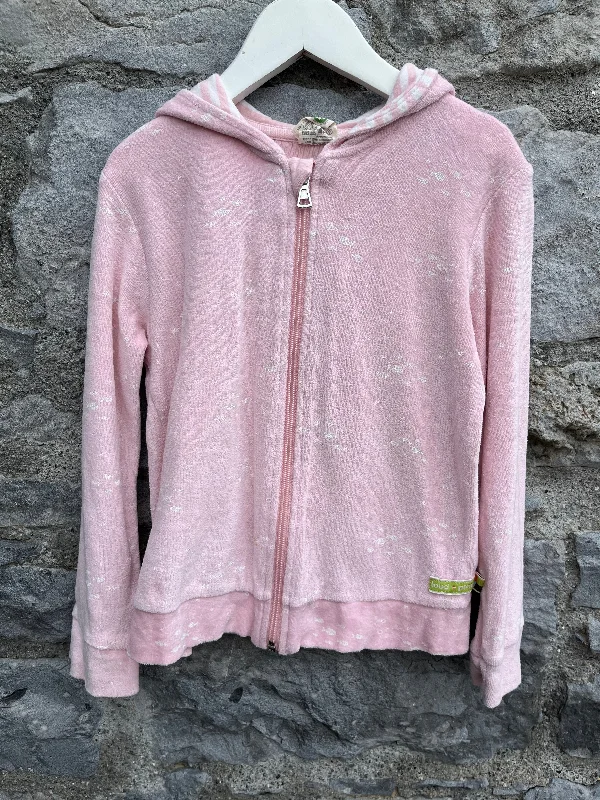 hoodie classic -Pink terry hoodie   7y (122cm)