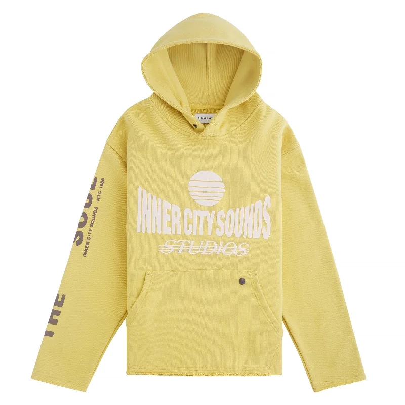 hoodie metallic -Studio Hoodie | Yellow