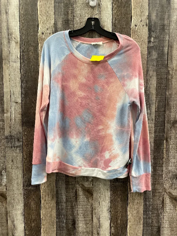 Sweatshirts for hiking -Sweatshirt Crewneck By Adore In Tie Dye Print, Size: M