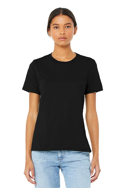 sky blue t-shirts airy -Bella + Canvas Womens CVC Short Sleeve Crewneck T-Shirt - Solid Black