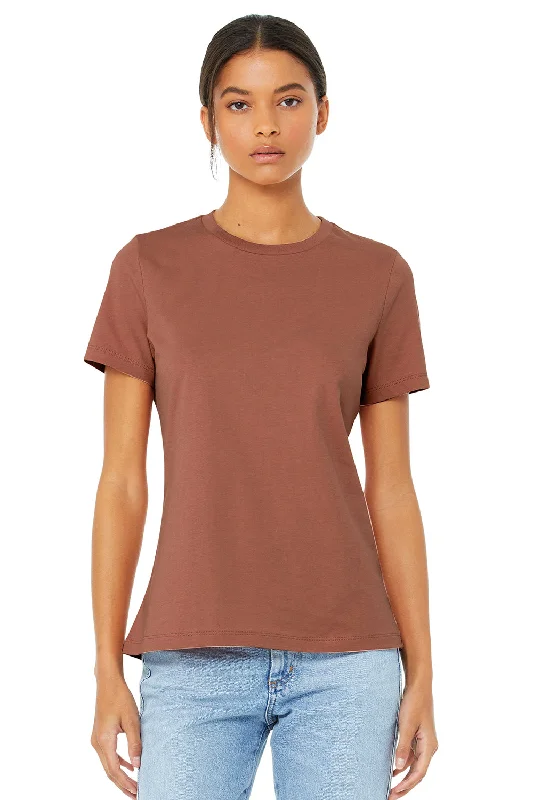 t-shirts for teams -Bella + Canvas Womens Relaxed Jersey Short Sleeve Crewneck T-Shirt - Terracotta