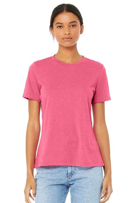 earth t-shirts grounded -Bella + Canvas Womens Short Sleeve Crewneck T-Shirt - Charity Pink