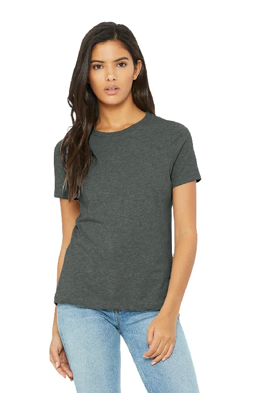 college t-shirts pride -Bella + Canvas Womens CVC Short Sleeve Crewneck T-Shirt - Heather Deep Grey