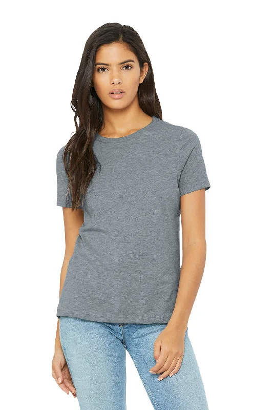 party t-shirts fun -Bella + Canvas Womens CVC Short Sleeve Crewneck T-Shirt - Heather Grey