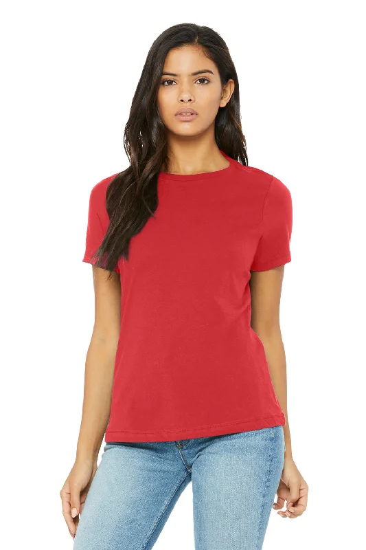 t-shirts for airy -Bella + Canvas Womens Short Sleeve Crewneck T-Shirt - Red