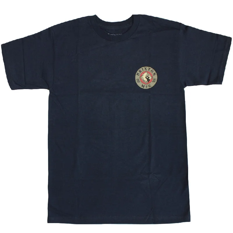 t-shirts for breathable -Brixton Ottawa T-Shirt Navy