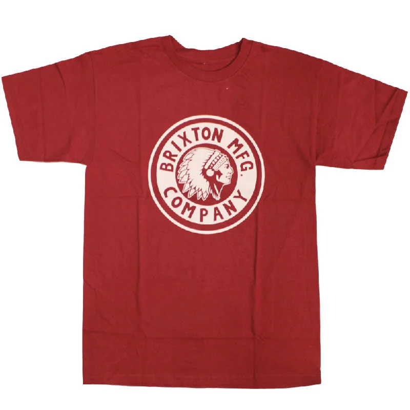 fitted t-shirts sleek -Brixton Rival T-Shirt Red