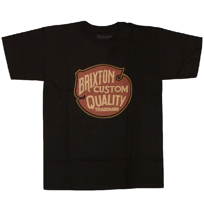 batwing t-shirts loose -Brixton Roy T-Shirt Black