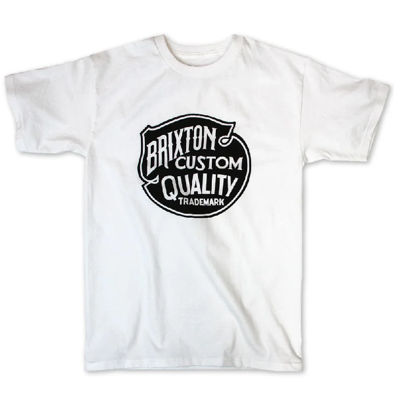 halter t-shirts summer -Brixton Roy T-Shirt White