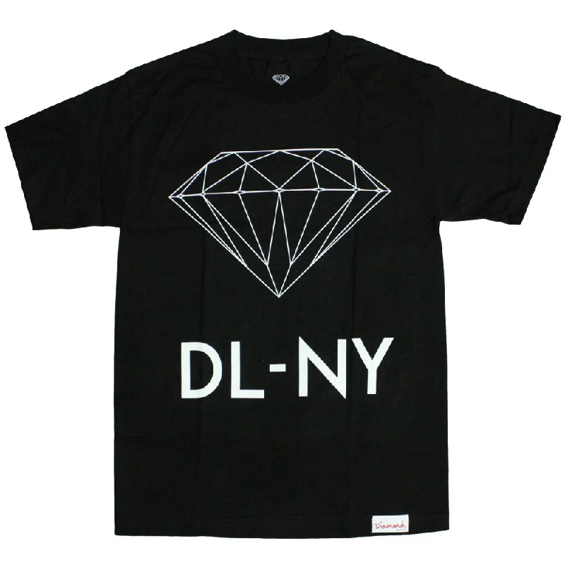 t-shirts with sequins -Diamond Supply Co DL-NY T-Shirt Black