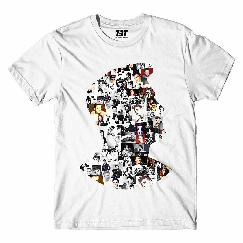 t-shirts for colorful -Elvis Presley T shirt - Rock 'N Roll Mosaic