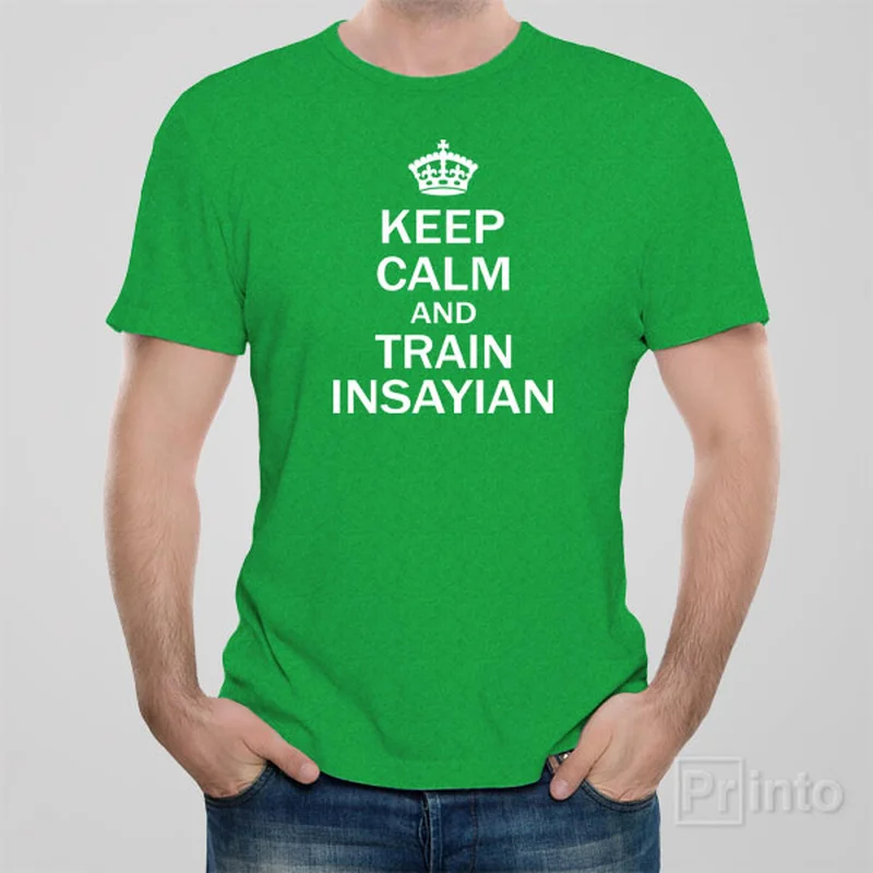 t-shirts for cheap -Keep calm and train insayan - T-shirt