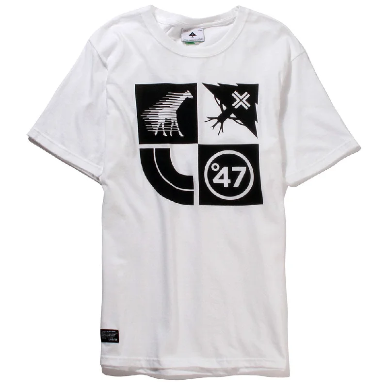 t-shirts with slits -LRG Lifted Cluster T-shirt White