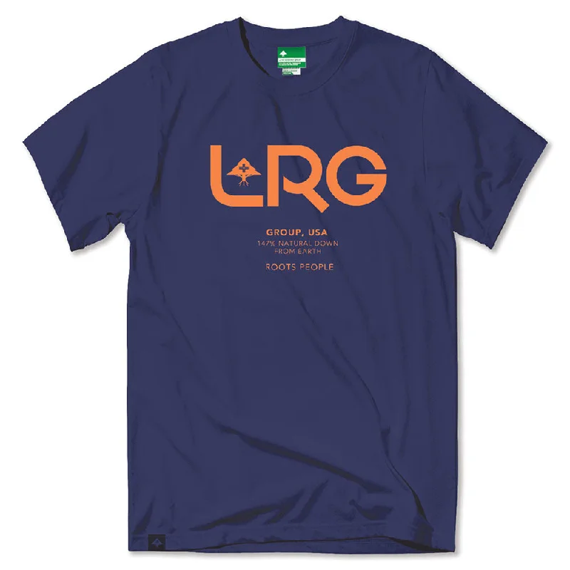 t-shirts for relaxed -LRG Roots People Group T-shirt Navy