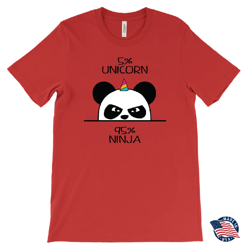 cropped t-shirts chic -NINJA UNICORN PANDA Men's T-Shirt