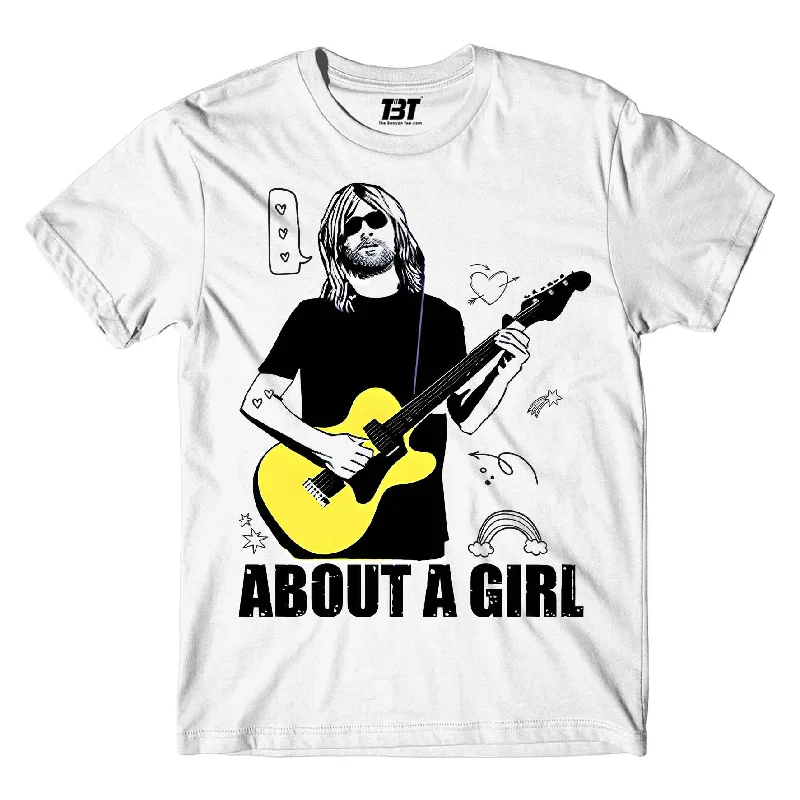 t-shirts for warm -Nirvana T shirt - About A Girl