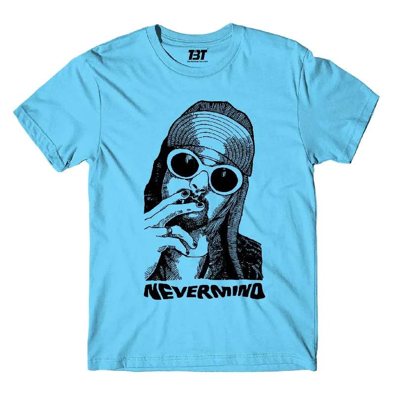 t-shirts for striped -Nirvana T shirt - Kurt Never Minds