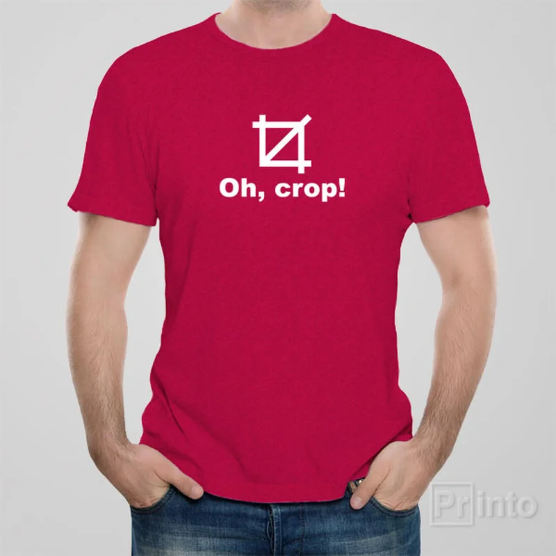 t-shirts for dark -Oh, crop! - T-shirt