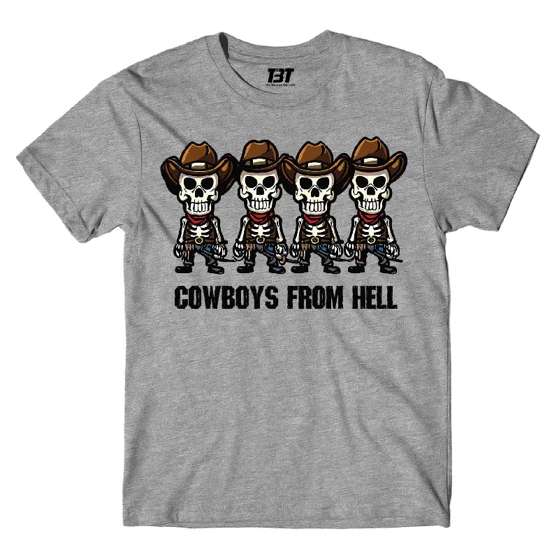 monochrome t-shirts sleek -Pantera T shirt - Cowboys From Hell Toon