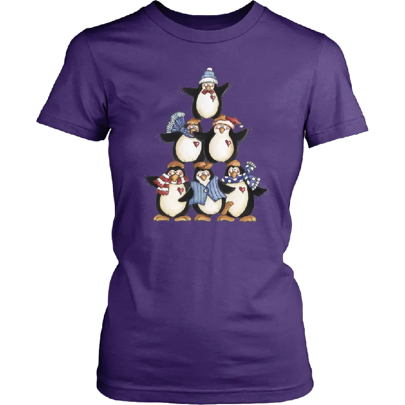 solid color t-shirts simple -PENGUIN PYRAMID Short Sleeve Women's T-shirt