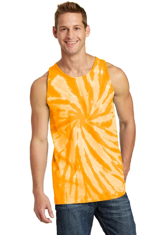 winter t-shirts warm -Port & Company Tie-Dye Tank Top. PC147TT