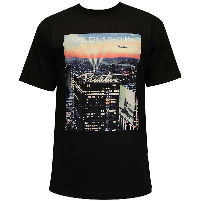 t-shirts for sleek -Primitive Apparel High Rise T-Shirt Black