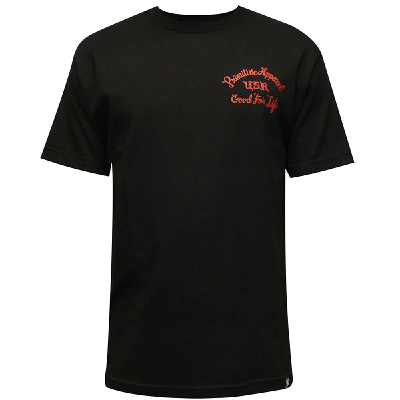 v-neck t-shirts stylish -Primitive Apparel Mayhem T-Shirt Black