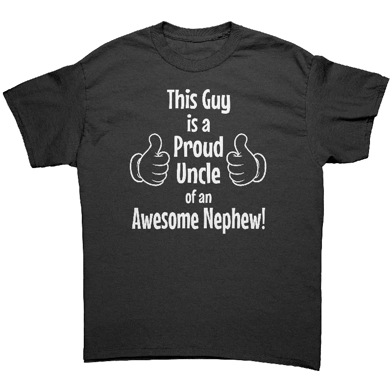 olive t-shirts earthy -Proud Uncle of an Awesome Nephew T-Shirt