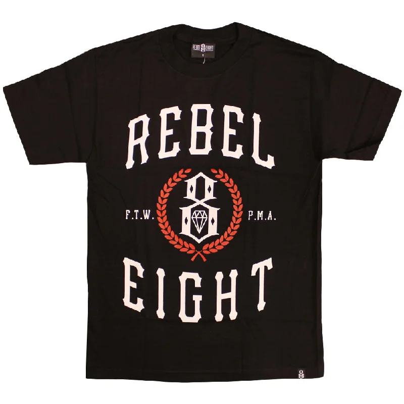 work t-shirts practical -Rebel8 Laurels T-shirt Black