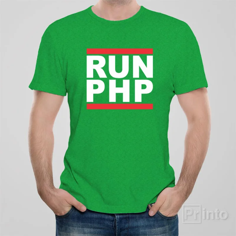 t-shirts with glitter -RUN PHP