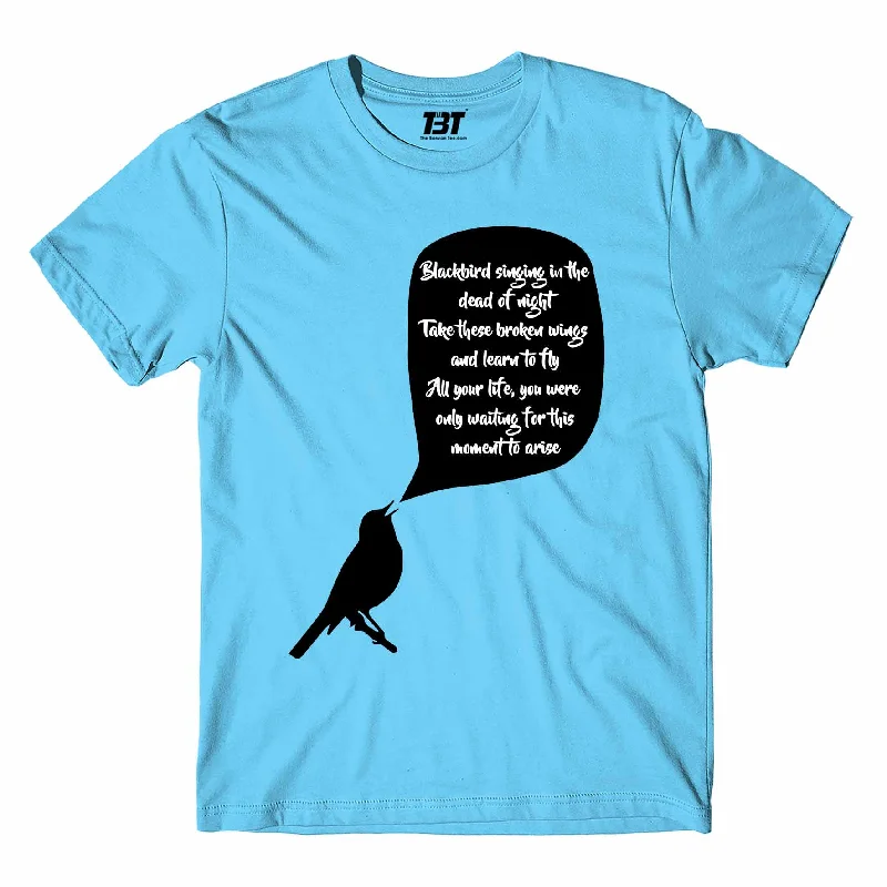 t-shirts for work -The Beatles T shirt - Blackbird