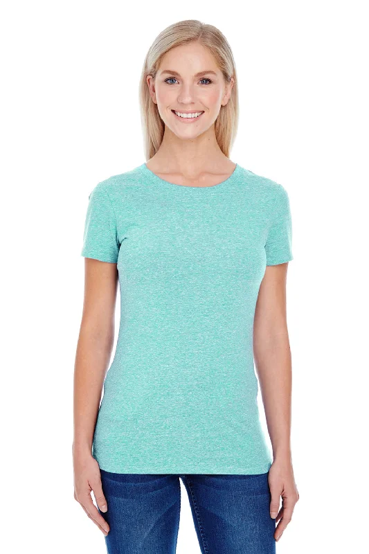 argyle t-shirts preppy -Threadfast Apparel Womens Short Sleeve Crewneck T-Shirt - Mint