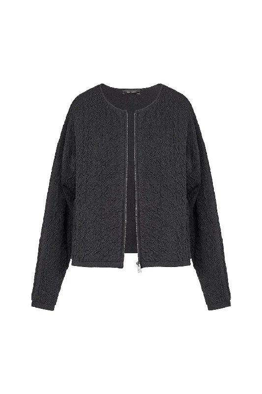 Black long pullover sweater -CAUCASE