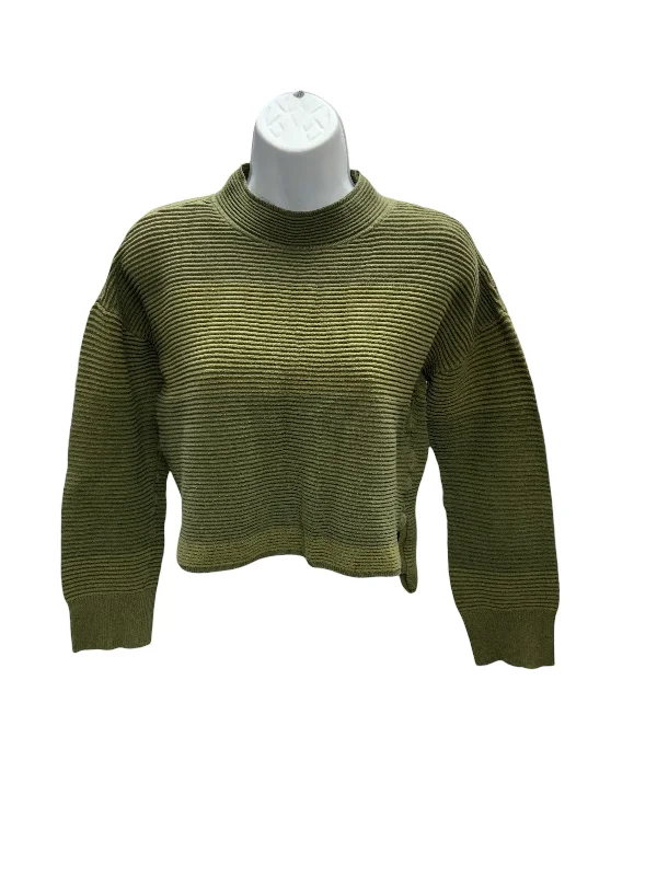 Cropped pullover sweater trendy -Daily Practice Jr Mock Olive S