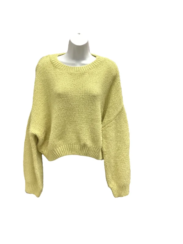 Pullover sweater with ribbed neck -NWT Fashionova Sweater Yellow L