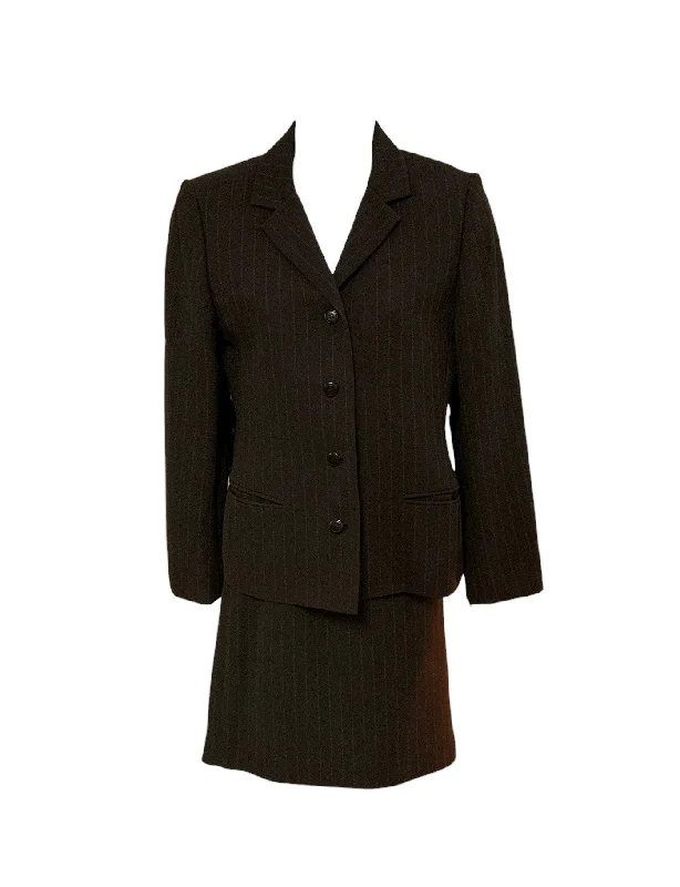 Women's warm pullover sweater -Petite Sophisticate Women's 2pc Suit Brown Skirt 8/Jkt 4