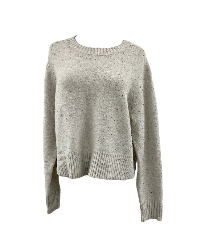 Grey cozy pullover sweater -Universal Thread Women's Sweater Cream Multi XL