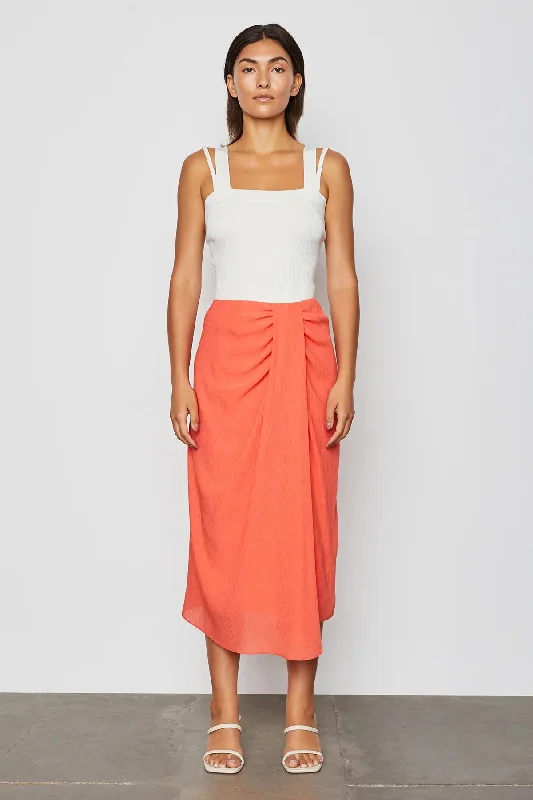 Skirts for neutral and beige tones -Nessa Skirt in Orange