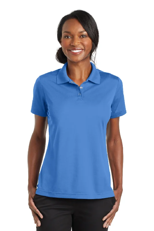 typography shirts artsy -CornerStone Womens Gripper Moisture Wicking Short Sleeve Polo Shirt - Lake Blue - Closeout