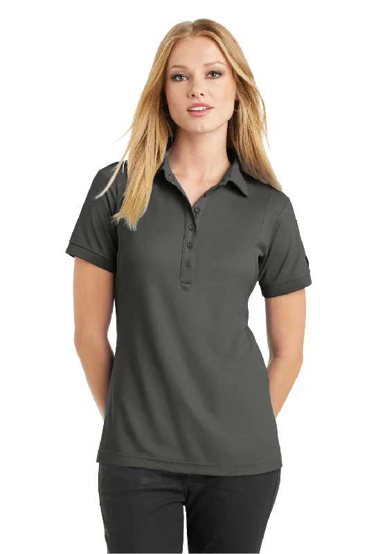 party shirts fun -Ogio Womens Jewel Moisture Wicking Short Sleeve Polo Shirt - Rogue Grey