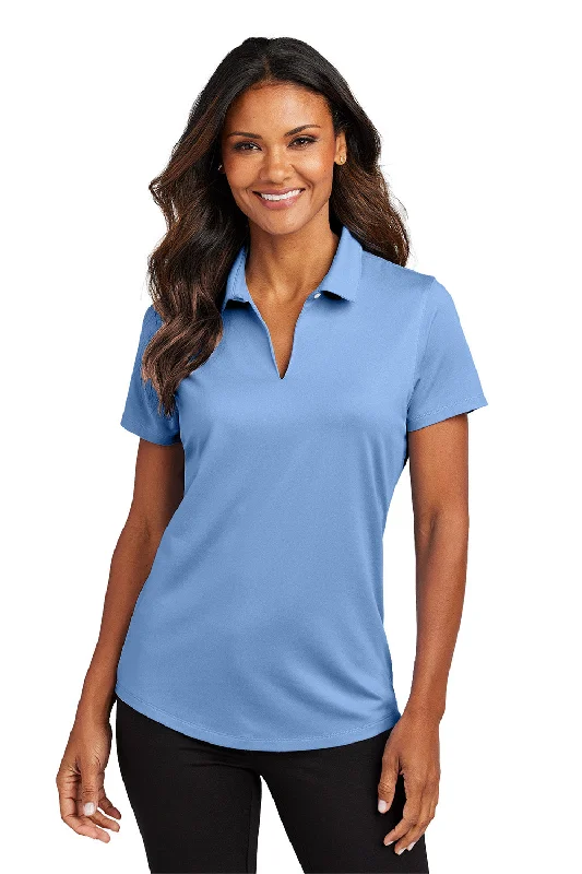 lime green shirts zesty -Port Authority Womens City Easy Care Moisture Wicking Short Sleeve Polo Shirt - Swiss Blue - New