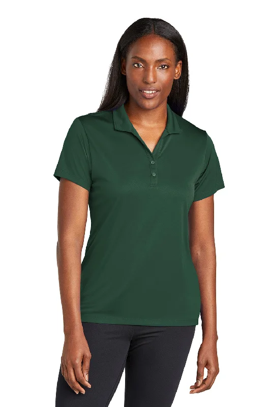 dragon shirts epic -Sport-Tek Womens Moisture Wicking Re-Compete Short Sleeve Polo Shirt - Forest Green - New