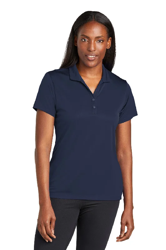 cyberpunk shirts edgy -Sport-Tek Womens Moisture Wicking Re-Compete Short Sleeve Polo Shirt - True Navy Blue - New