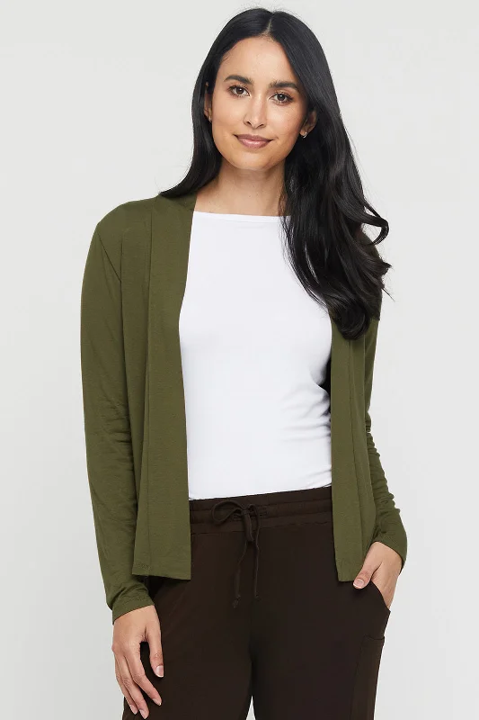 Cardigan for cozy evenings -Everyday Cardi - Dark Olive