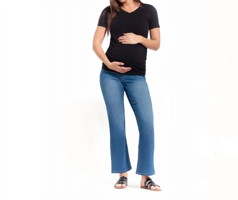 pants for summer -30" Maternity Slim Boot Jean With Bellyband In Tobias