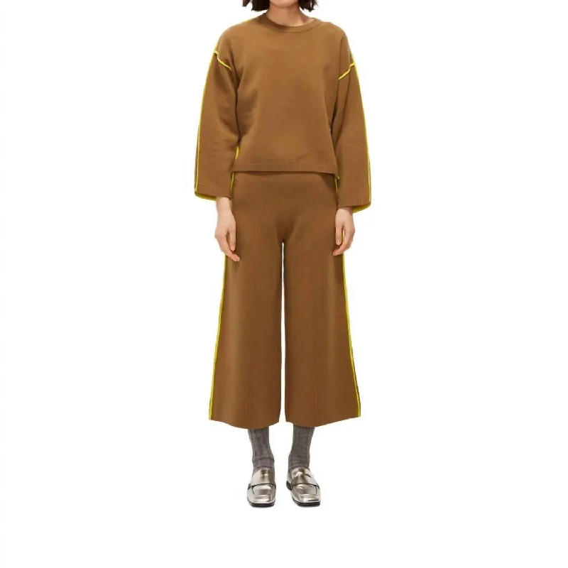 wedding pants chic -Active Trousers In Brown Bronze