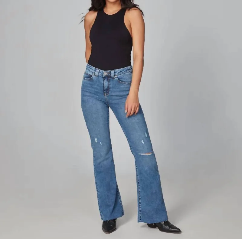 pants with plaid -Alice Blue Mist Jeans